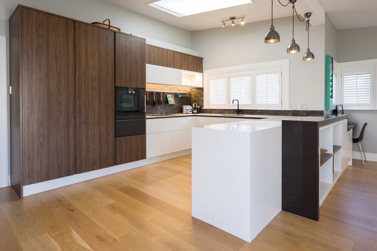 Tasman Elm, Mathew Coles, Royale Kitchens angle shot