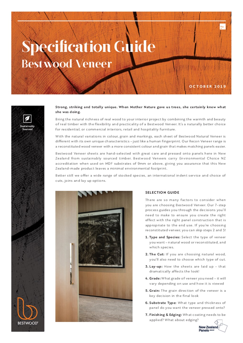 Bestwood Veneer Specification Guide