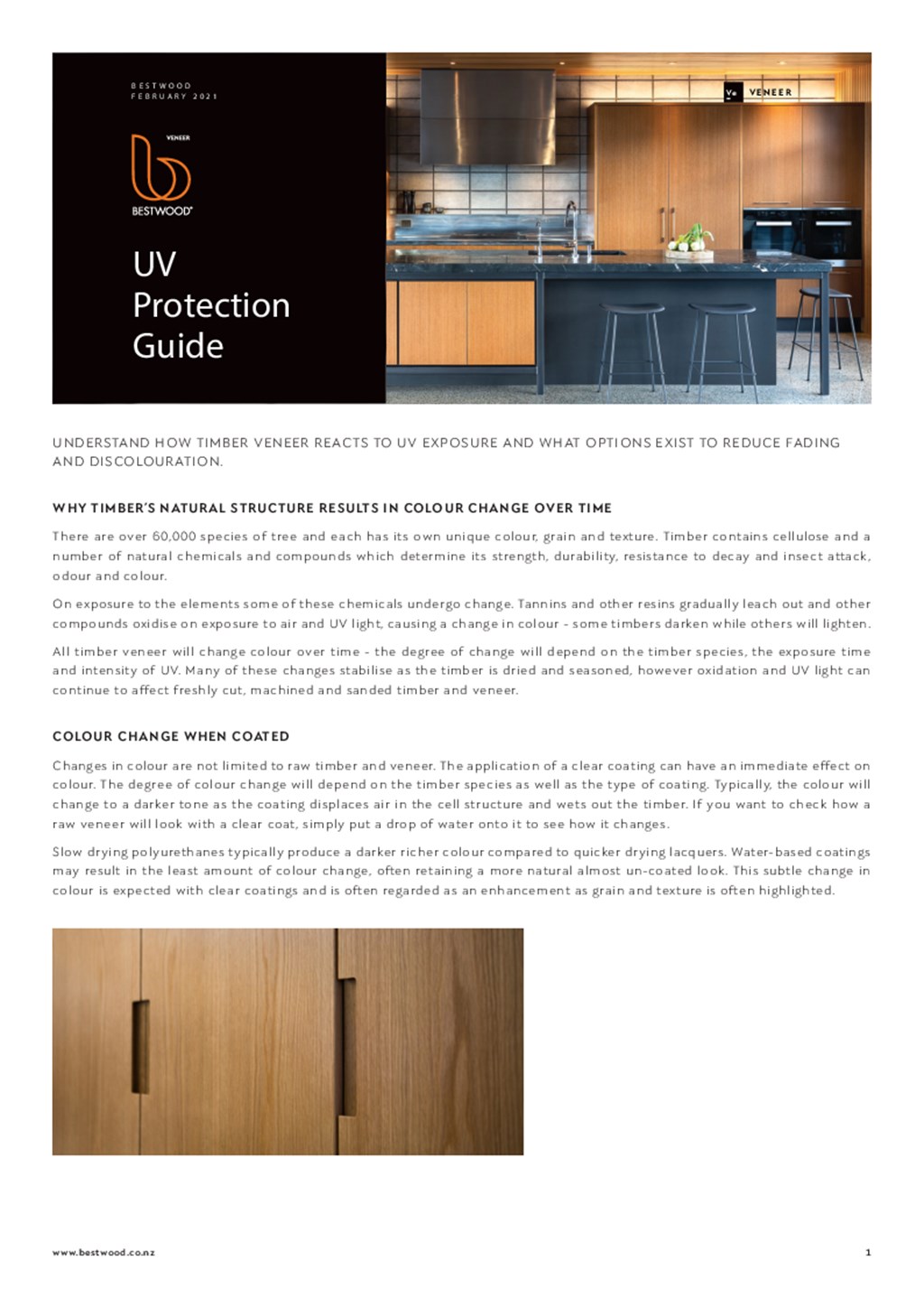 Bestwood Veneer UV Protection Guide