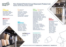 NZPG Showroom Contents Guide